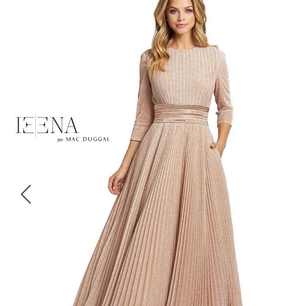 NWT MACDUGAL GOLD SHIMMER DRESS
